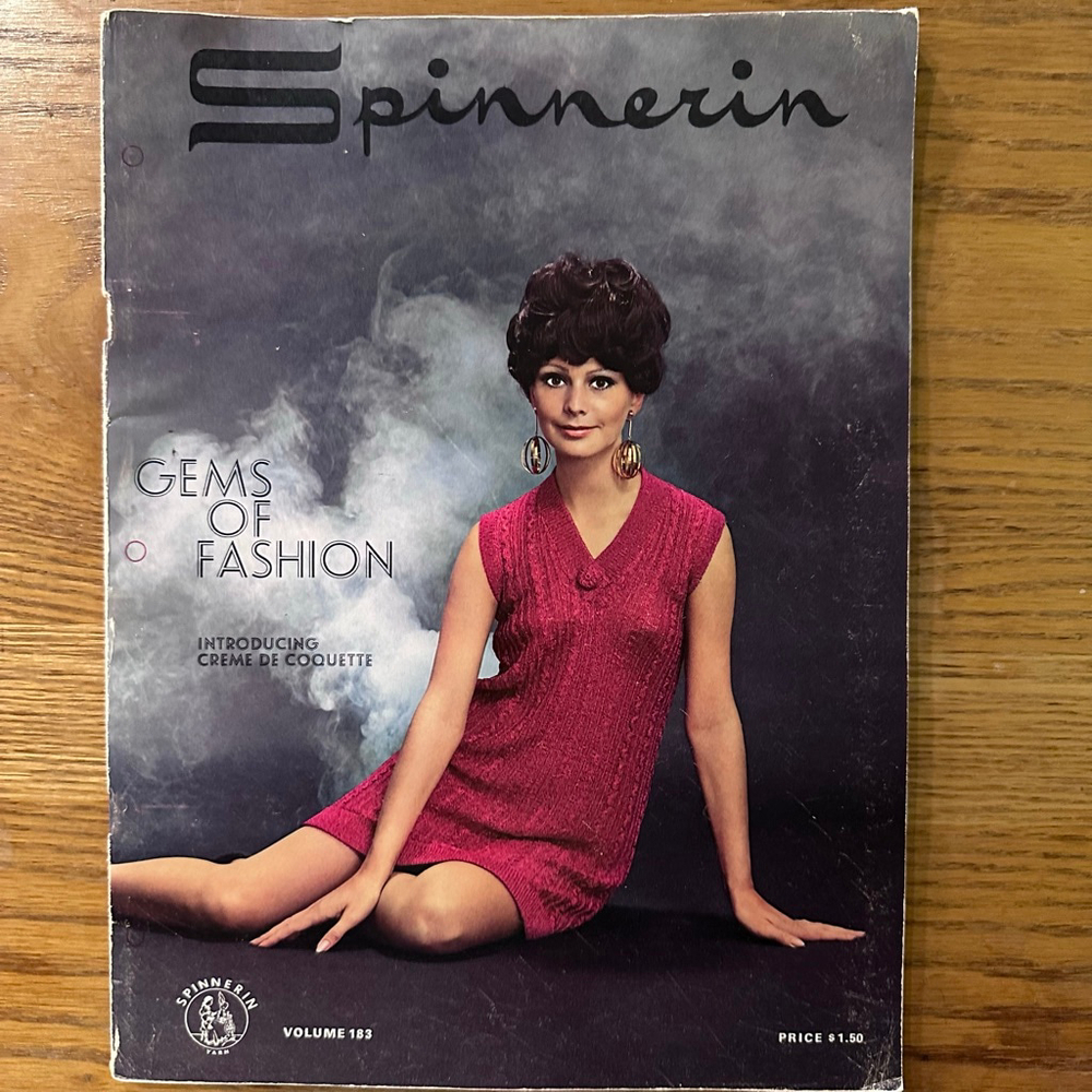 Vintage Spinnerin Volume 183 Gems Of Fashion Knitting Patterns Magazine MCM